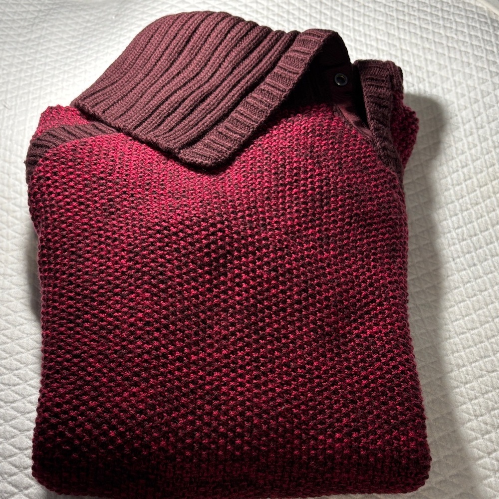 lululemon athletica Deep Red Cowl Neck Sweater